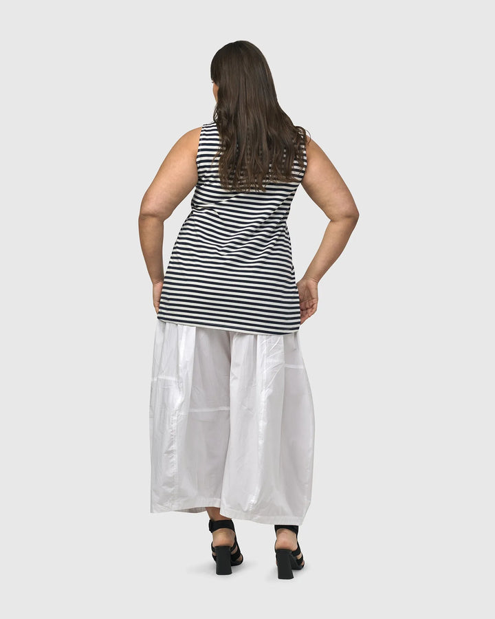 Urban Sleeveless Mockneck Top, Navy
