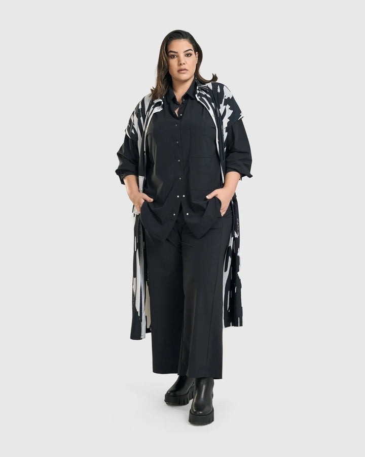 Trinity Straight Leg Pants, Black