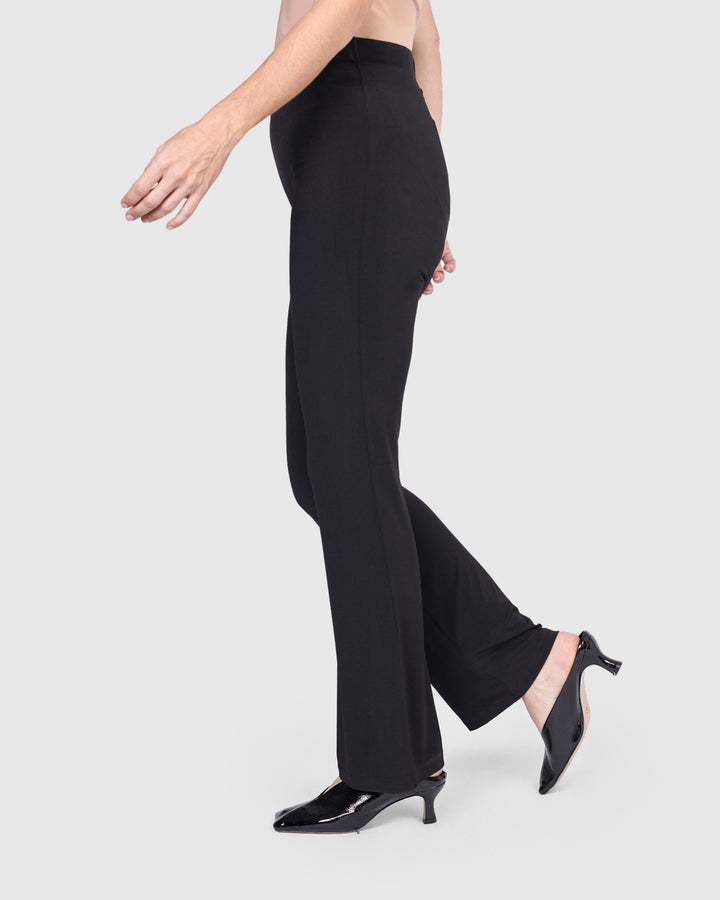 Essential Kick Flare Pants, Black
