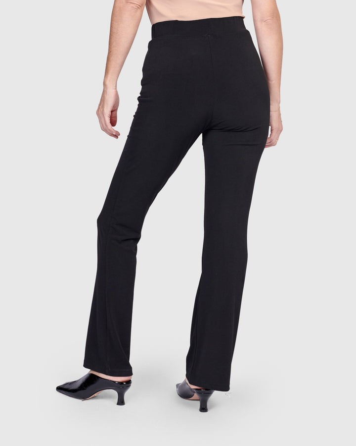Essential Kick Flare Pants, Black