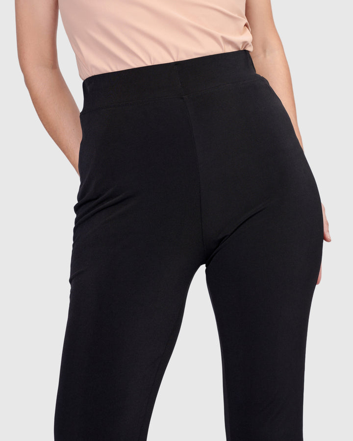 Essential Kick Flare Pants, Black