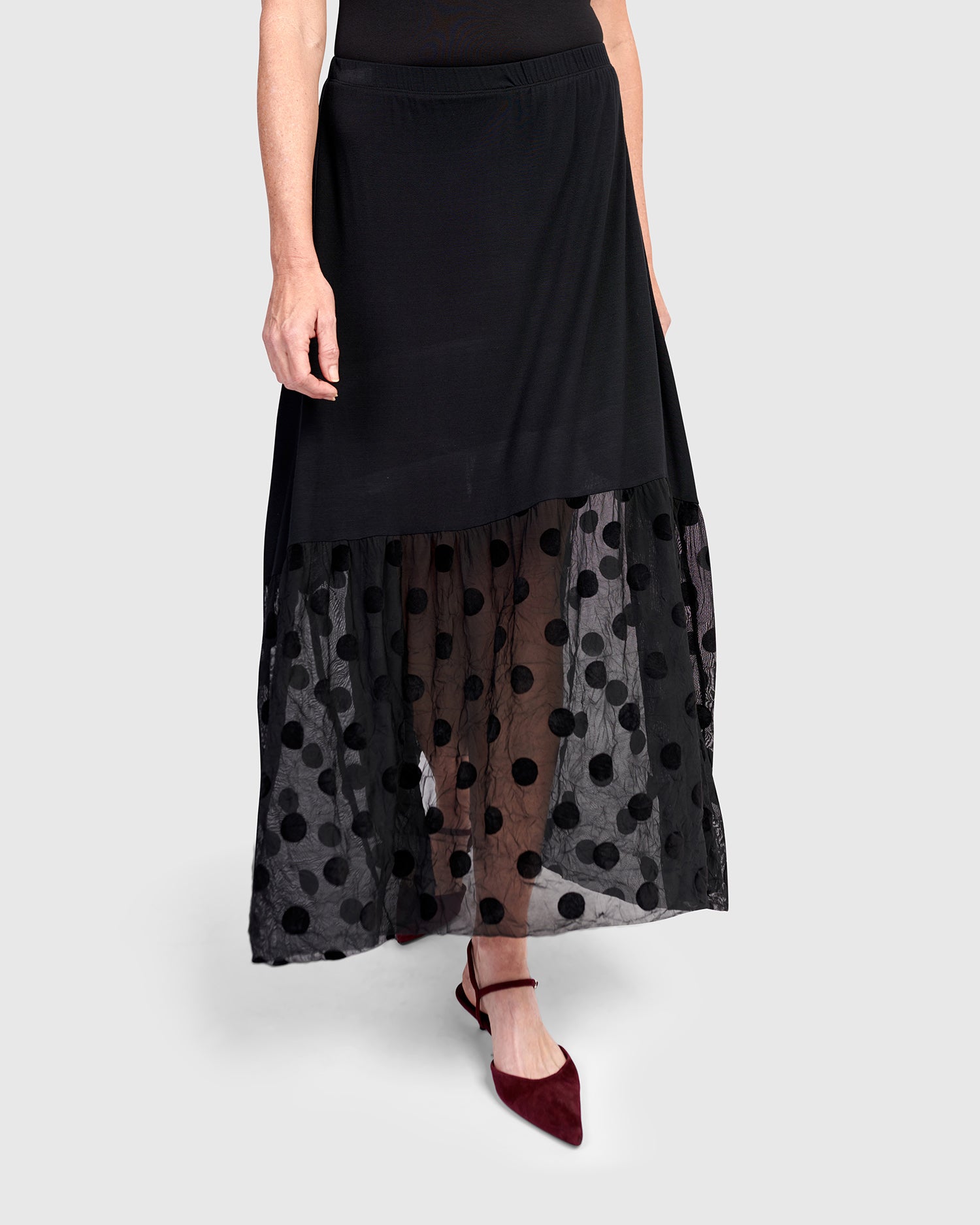 Joanie Maxi Skirt, Black – Alembika U.S.