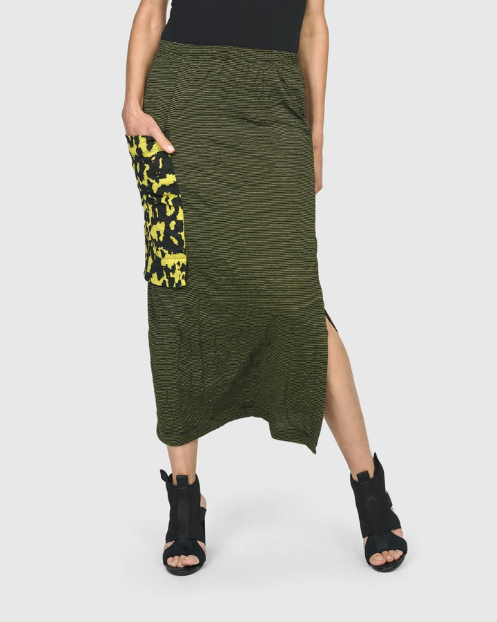 Panther Pencil Skirt, Python