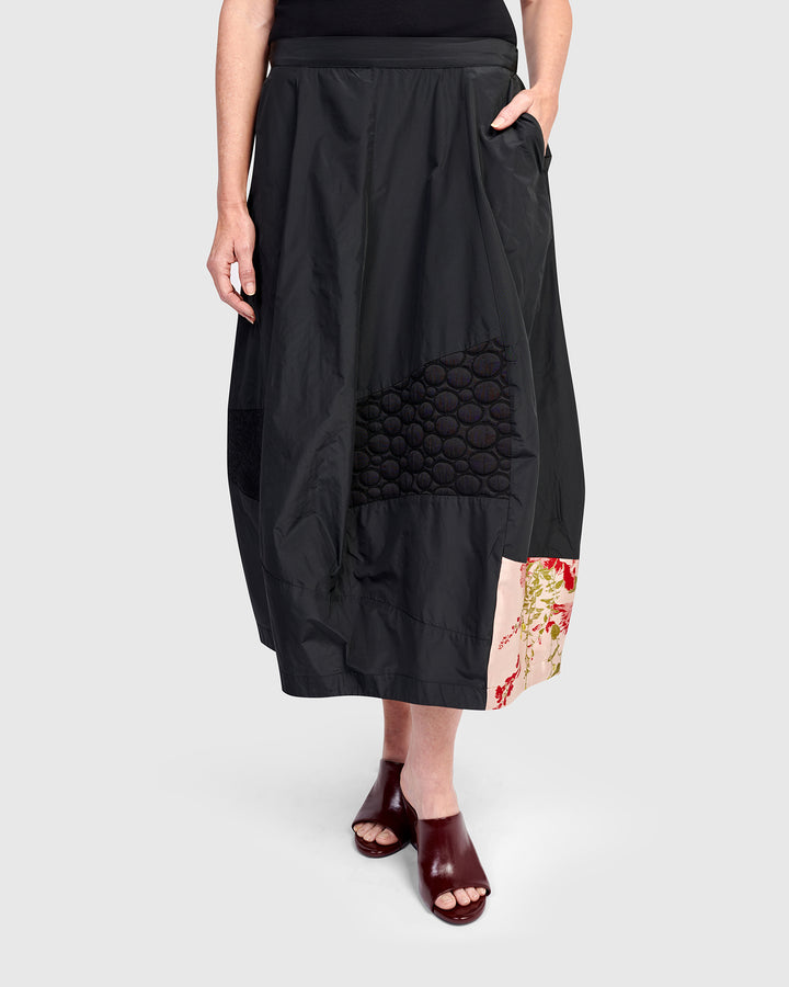 Lauryn Cocoon Skirt, Black