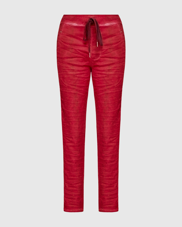 Serpent Iconic Stretch Jeans, Red