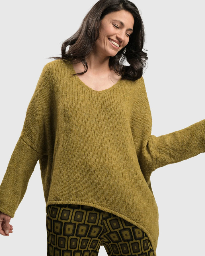 Siesta Oversized Sweater, Ochre