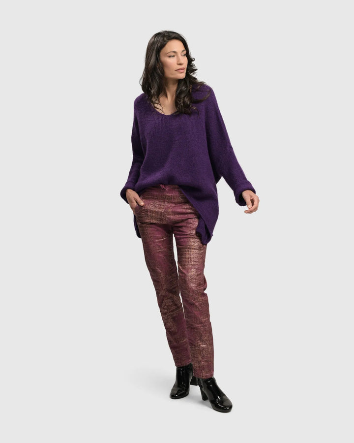Siesta Oversized Sweater, Purple