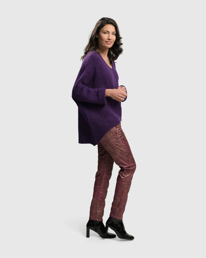 Siesta Oversized Sweater, Purple