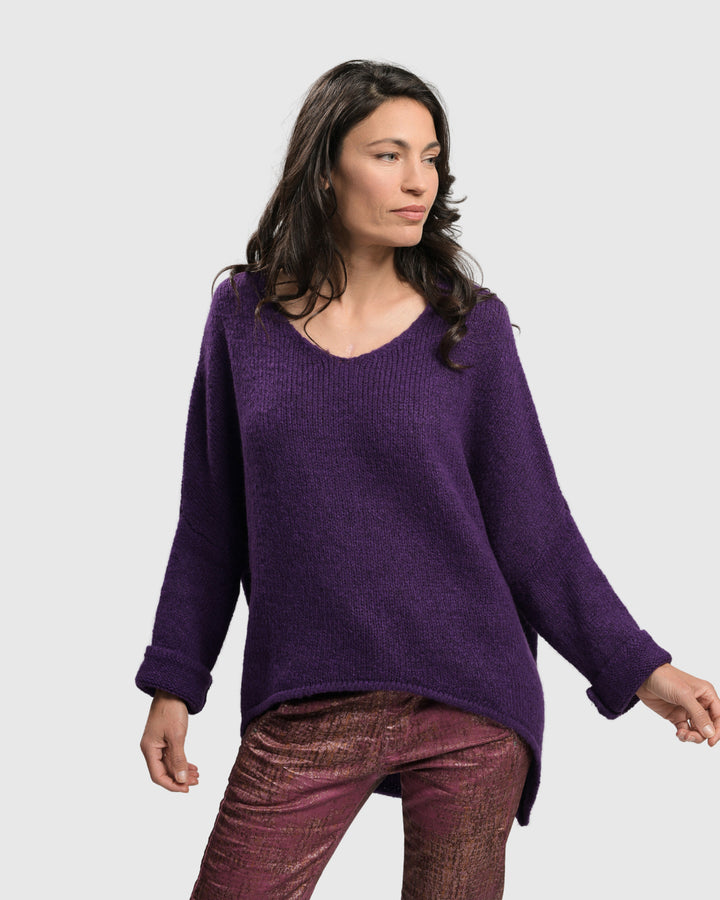 Siesta Oversized Sweater, Purple