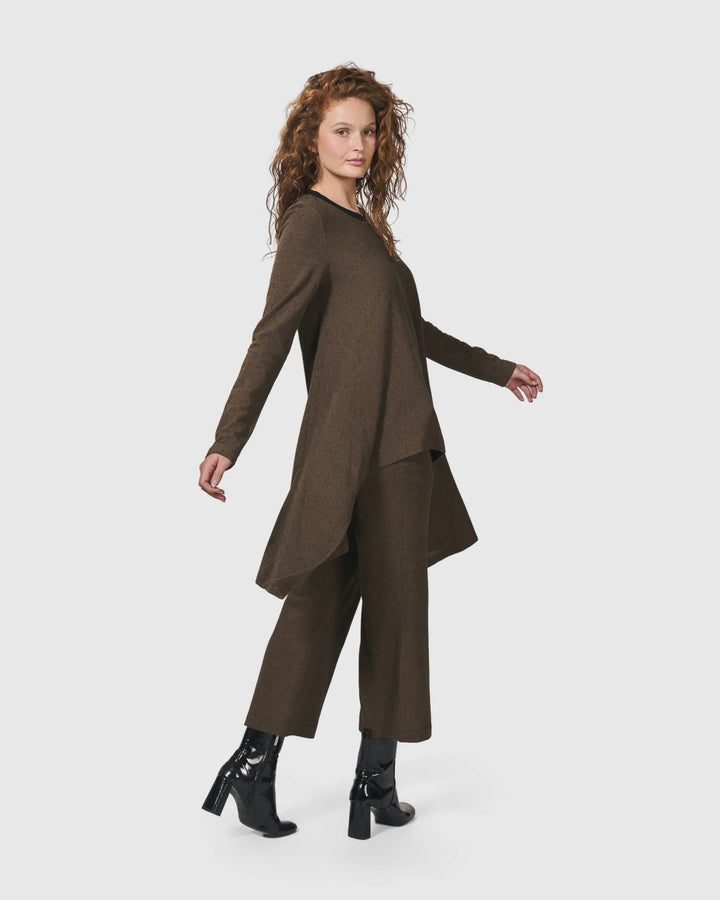 Essential Swing Tunic Top, Brown