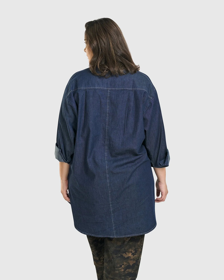Daniella Tunic Top, Denim