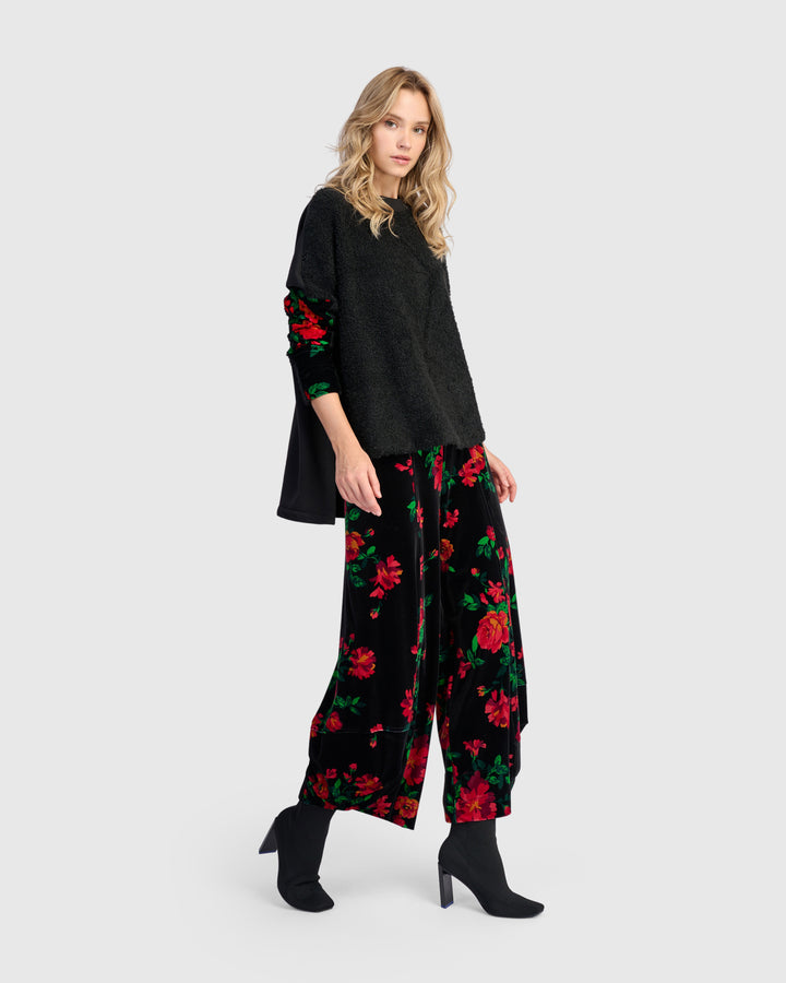 Spotlight Boucle Top, Roses