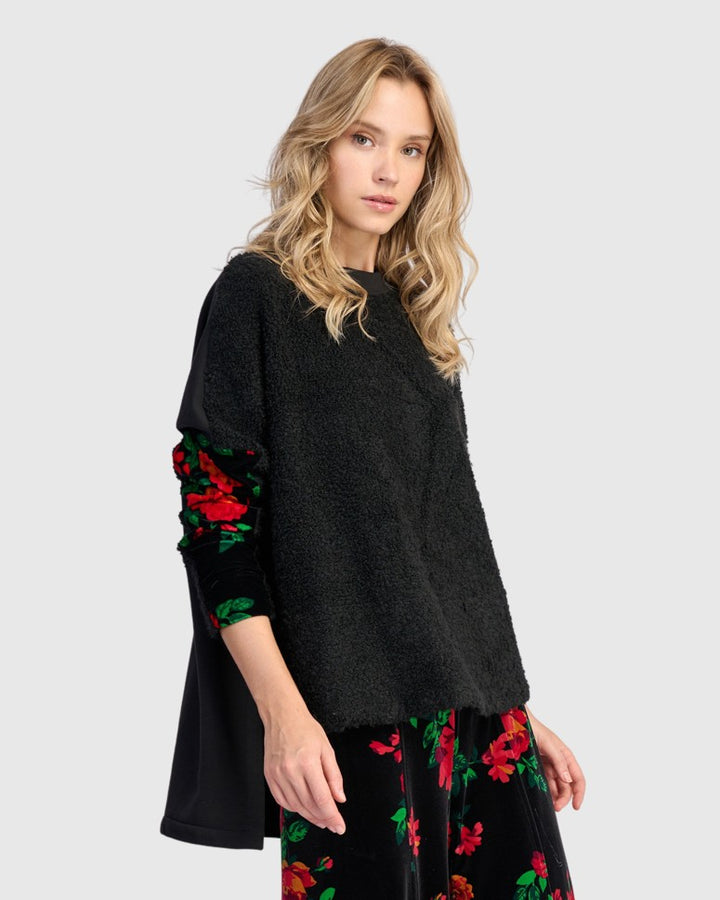 Spotlight Boucle Top, Roses