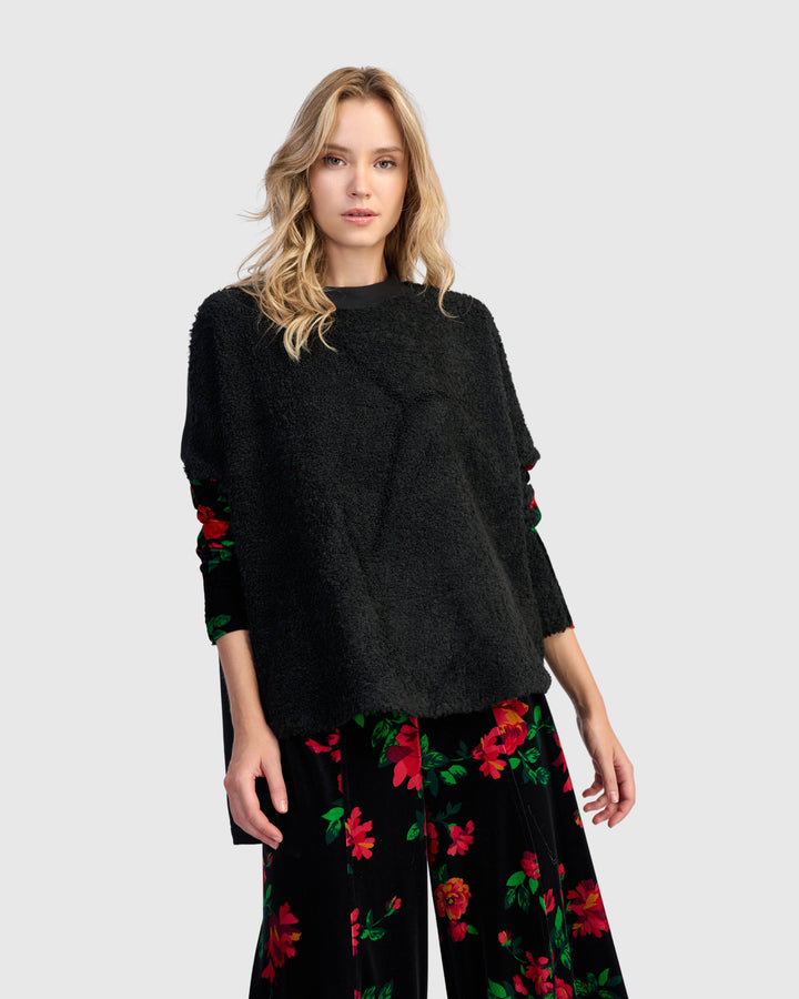 Spotlight Boucle Top, Roses