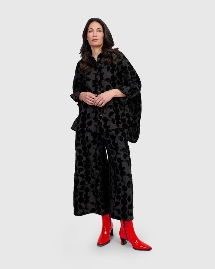 Hematite Wide Leg Pants, Crescent