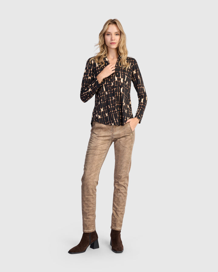 Sygnal V-neck Top, Matrix