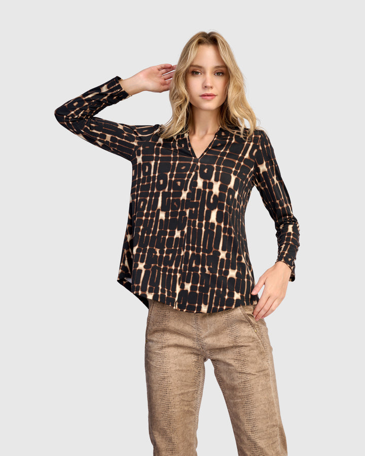 Sygnal V-neck Top, Matrix