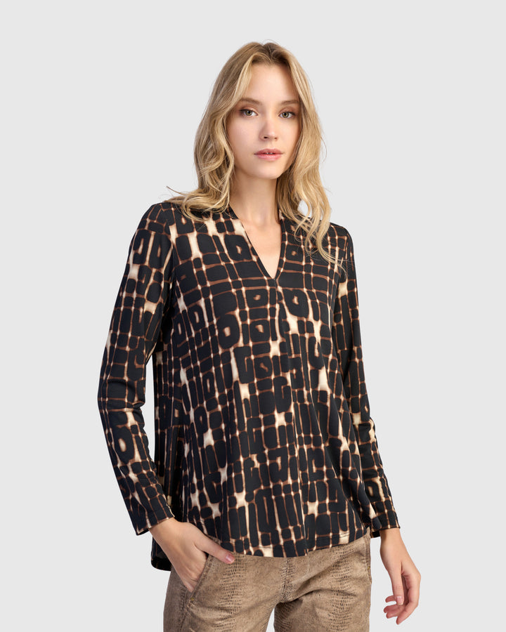 Sygnal V-neck Top, Matrix