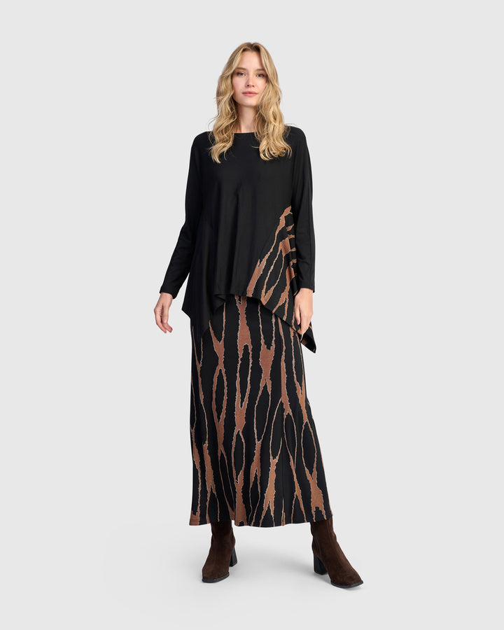 Laurel Pencil Skirt, Wood