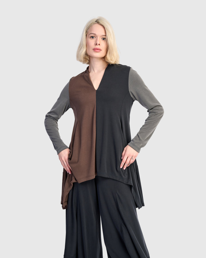Trace Cupro Tunic Top, Mix