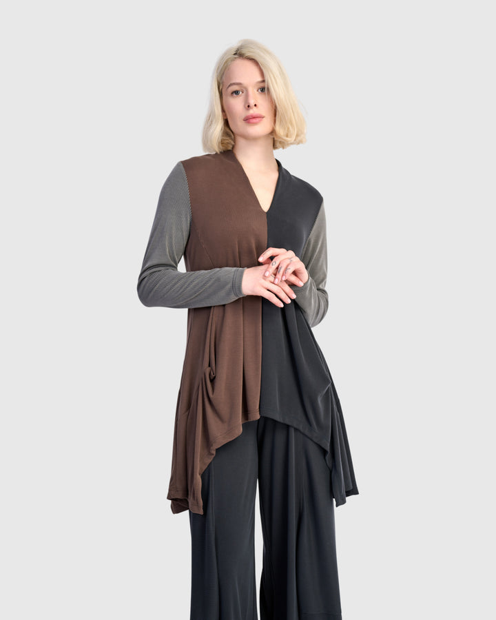 Trace Cupro Tunic Top, Mix