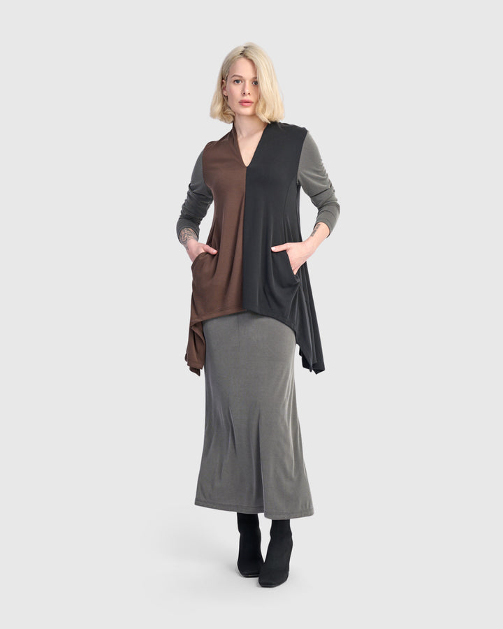 Trace Cupro Tunic Top, Mix