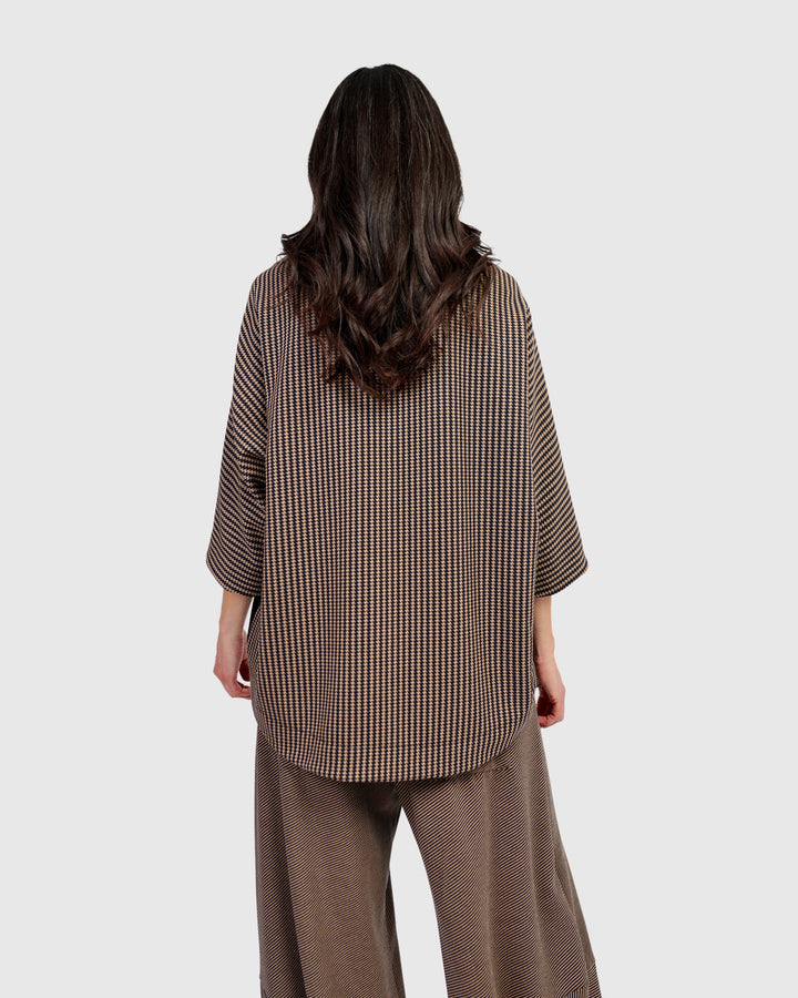 Sheffield Pullover Top, Chocolate