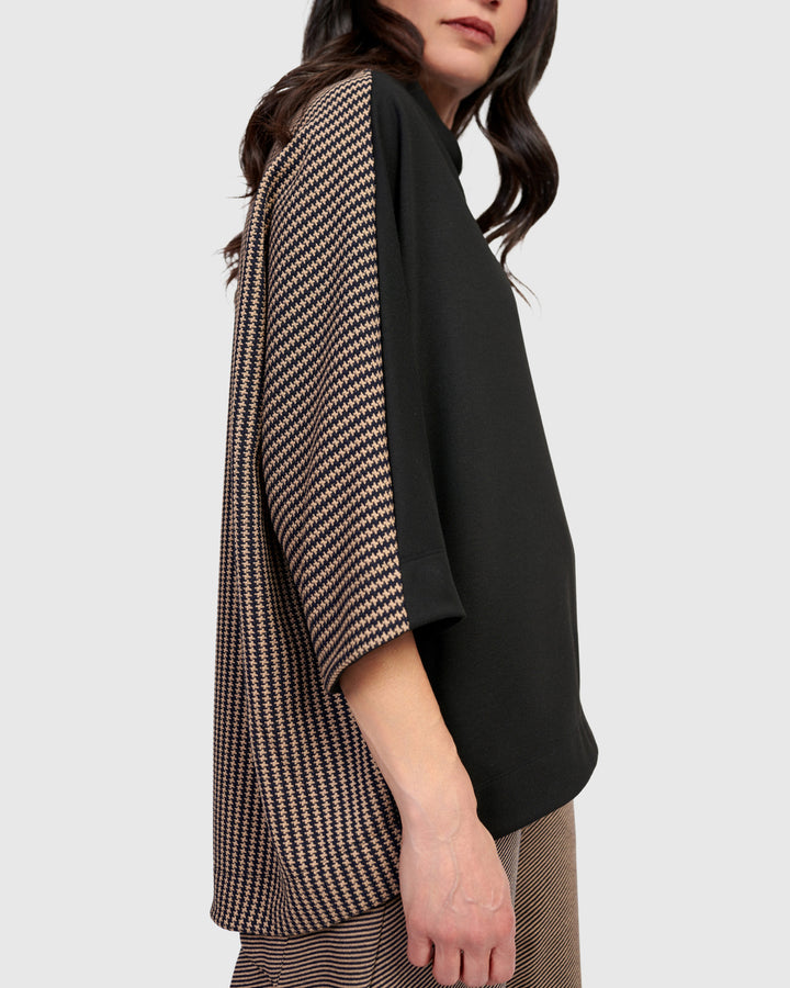 Sheffield Pullover Top, Chocolate