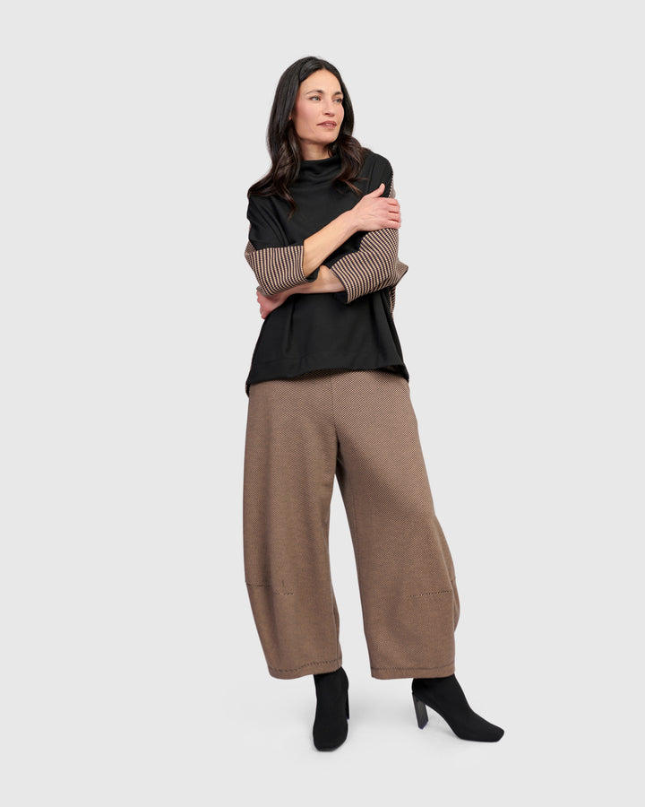 Uptown Lantern Pants, Chocolate