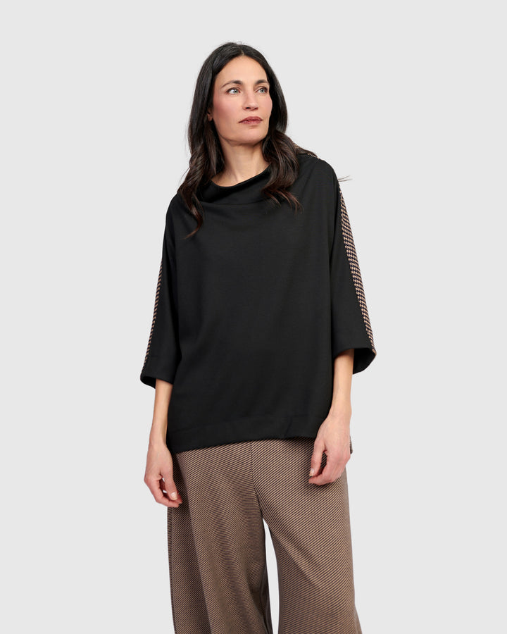 Sheffield Pullover Top, Chocolate