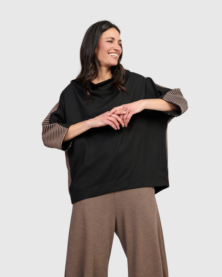 Sheffield Pullover Top, Chocolate