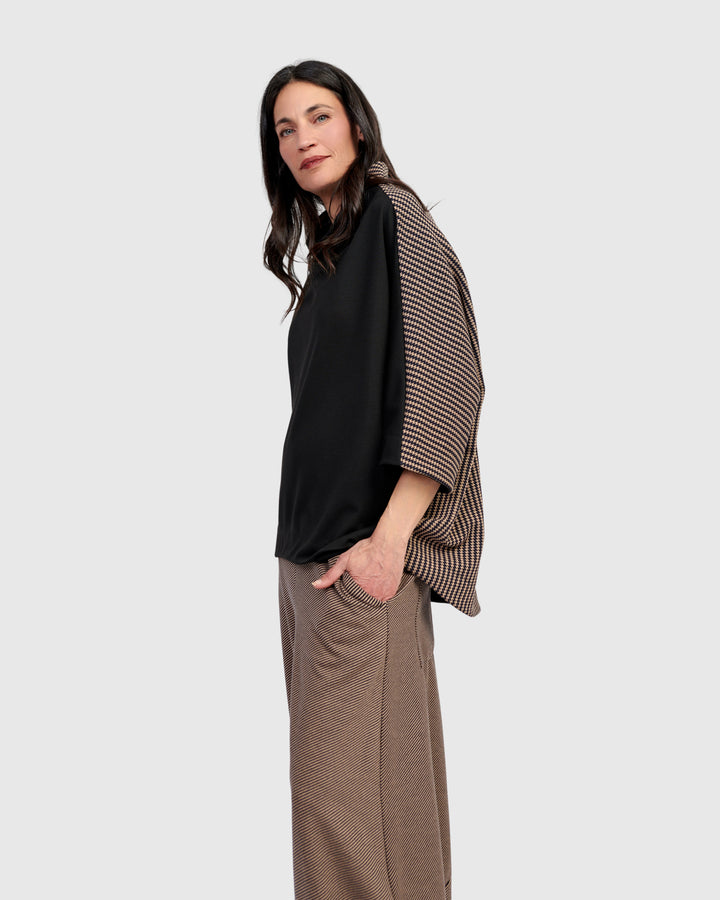 Sheffield Pullover Top, Chocolate