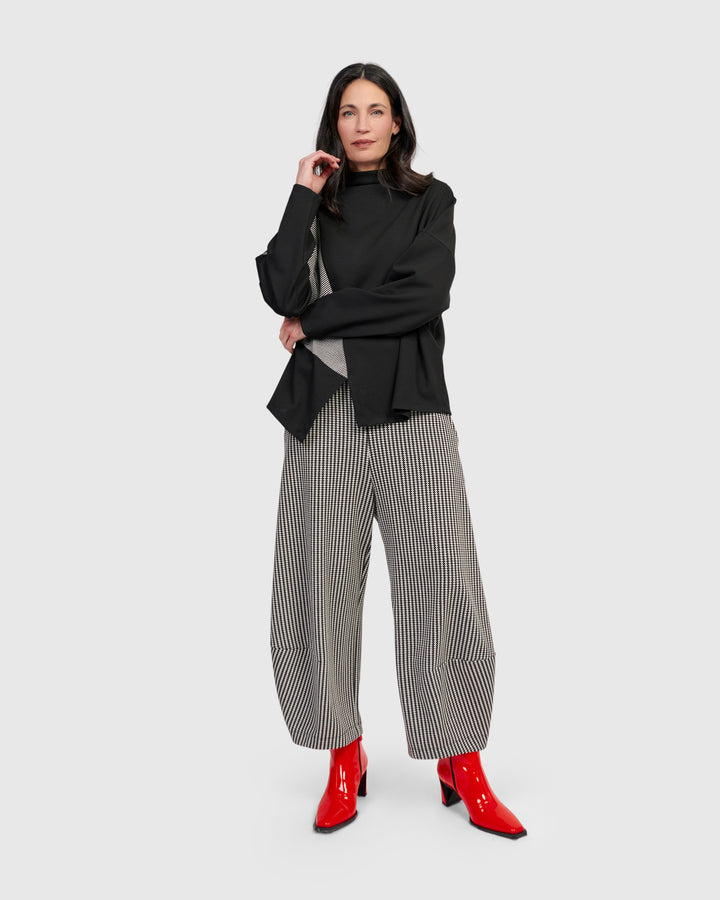 Uptown Lantern Pants, Steel