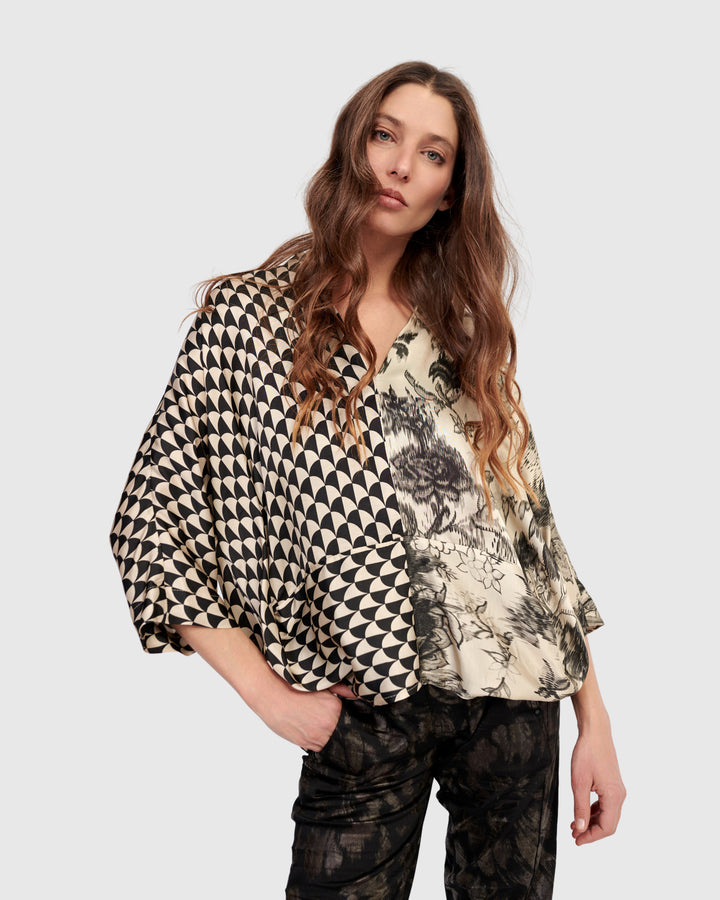 Fatima Draped Top, Mix