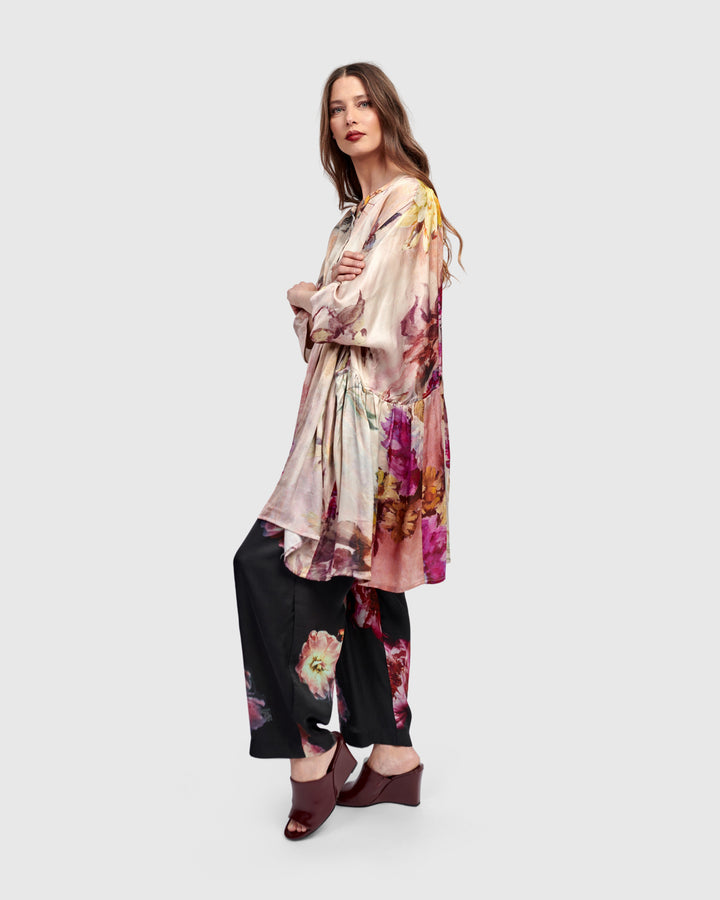 Carlotta Babydoll Tunic Top, Floral