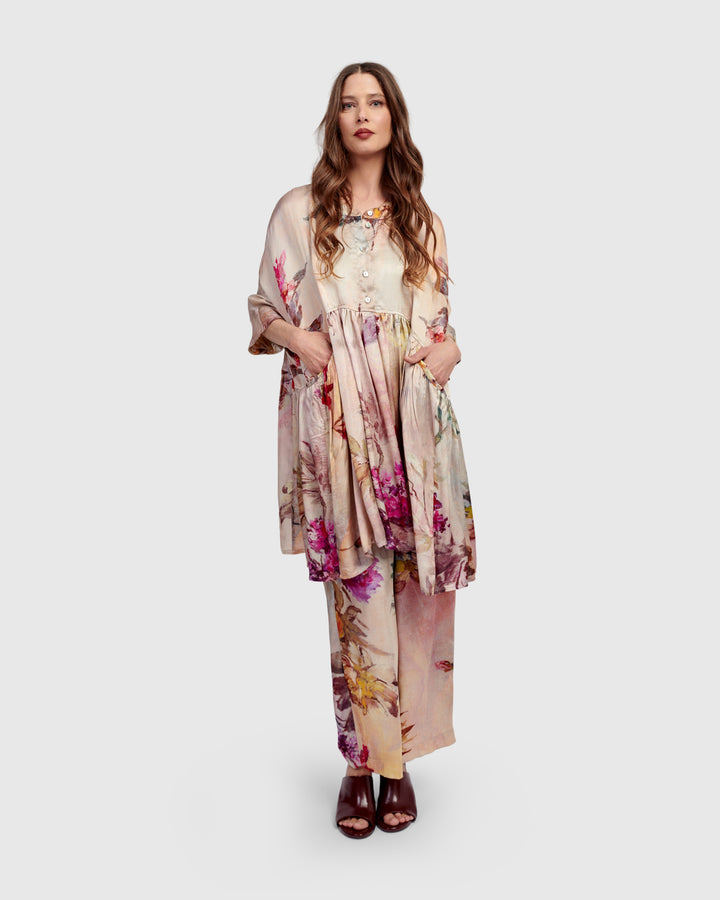 Carlotta Babydoll Tunic Top, Floral