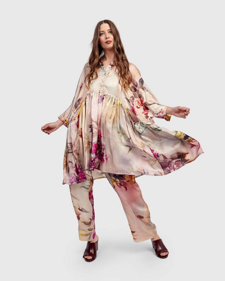 Carlotta Babydoll Tunic Top, Floral
