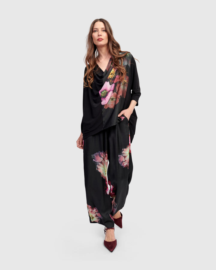 Tiana Cowl Neck Top, Bloom