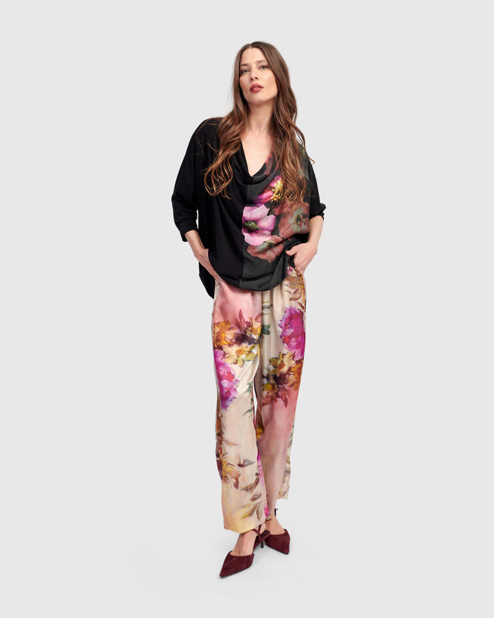 Tiana Cowl Neck Top, Bloom