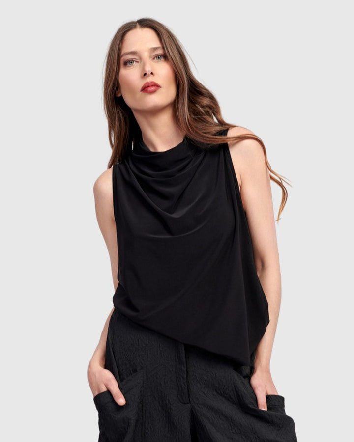 Icon Sleeveless Top, Black