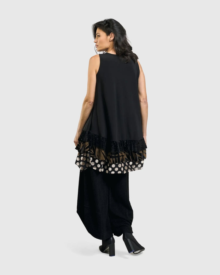 Gemma Sleeveless Tunic Top, Gold