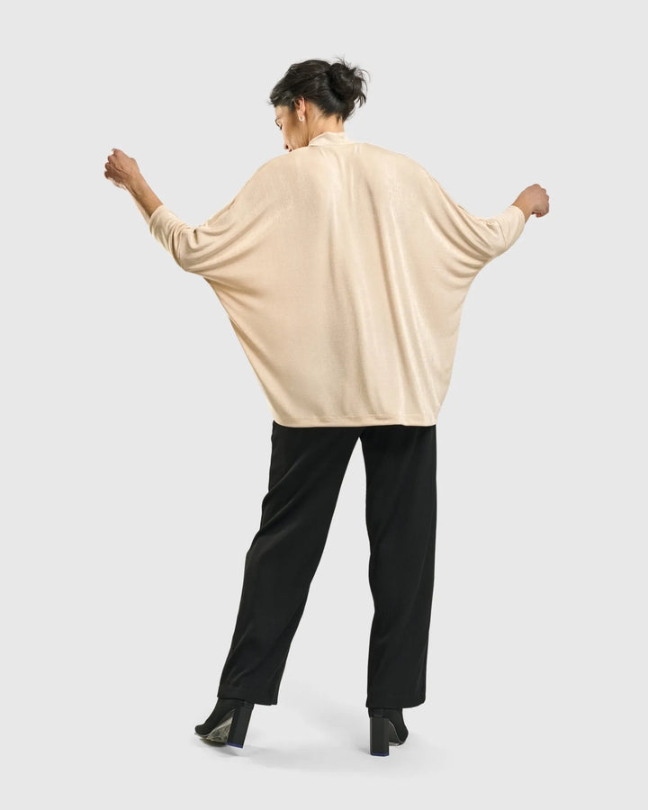 Fawn Mockneck Top, Nude