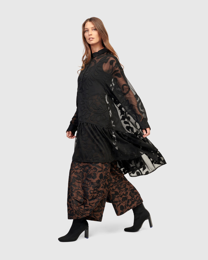 Negroni Babydoll Top, Black