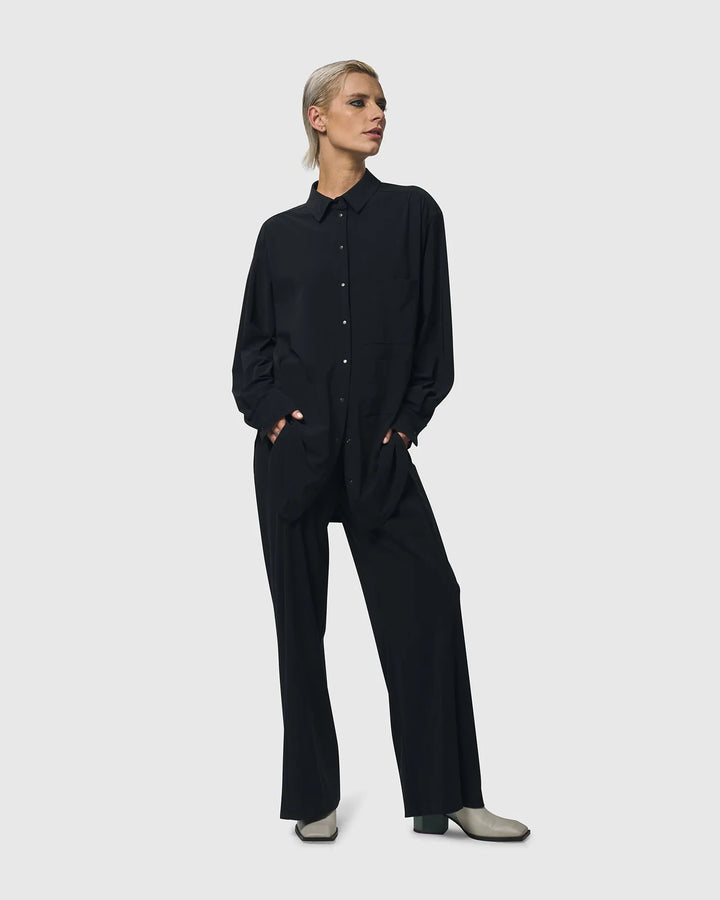 Trinity Straight Leg Pants, Black
