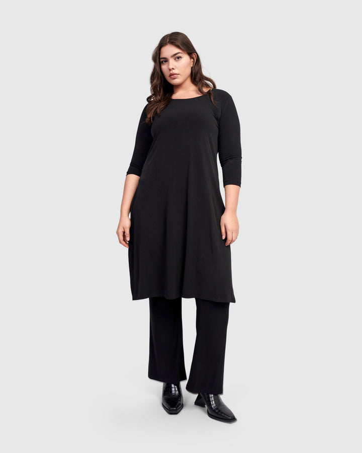Essential Kick Flare Pants, Black