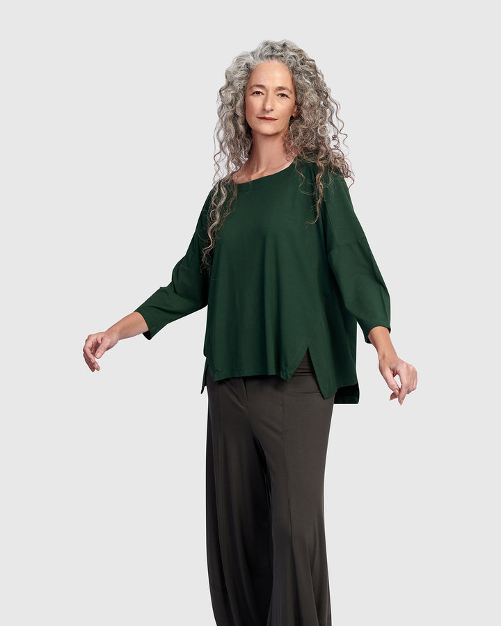 Essential Boxy Top, Jungle