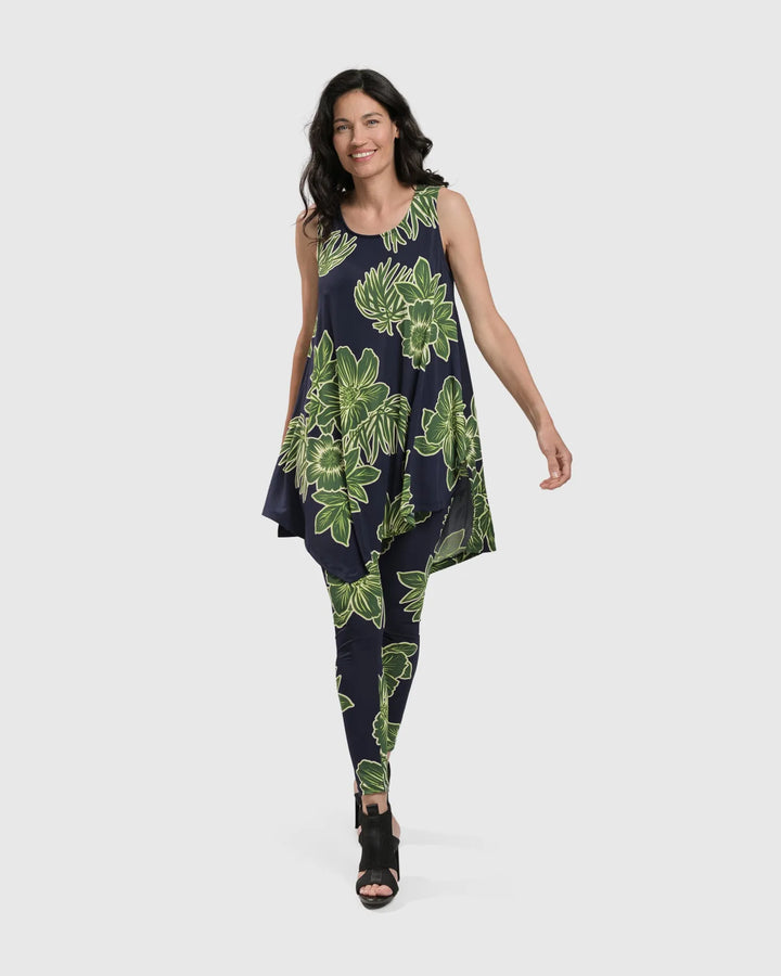 FRESH GREENS LEGGINGS, ROYAL