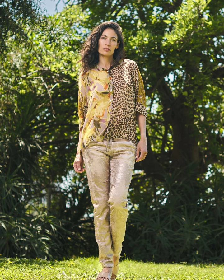 Iconic Stretch Jeans, Rose Gold Nude