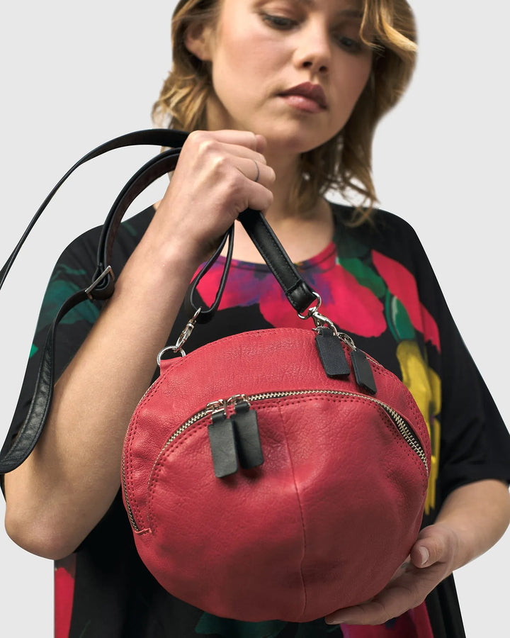Circle Canteen Bag, Vermillion
