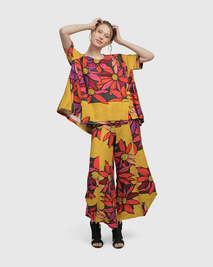 Marigold Trapeze Top, Bouquet